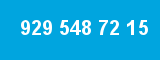 929 548 72 15 929 548 72 15